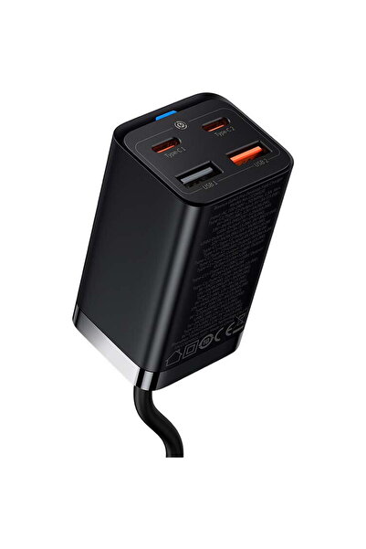 Baseus GaN3 Pro, 2x USB-C, 2x USB, 65W, negru