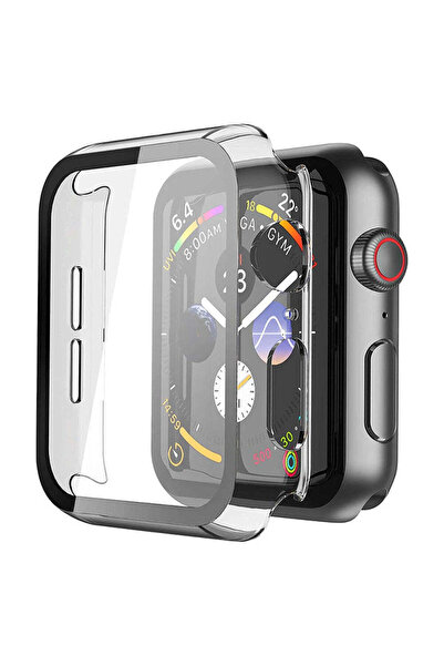 Casey Studios Husa cu Folie Apple Watch SE/6/5/4 - 40MM, Policarbonat Dur, Slim, Anti-Soc Full Screen, Tpu