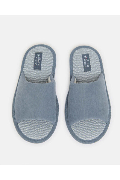 REDTAG Men Blue Embossed Slippers