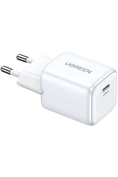 Ugreen Încărcător 15324 Nexode mini, USB-C, PD3.0, QC4.0, GaN, 20W (alb)