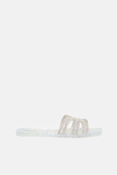 REDTAG Women Clear Strappy Embellished Mule