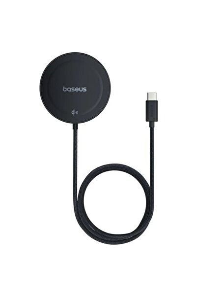 Baseus Wireless Charger with Universal Stand Qi2 15W Type-C 1m Black