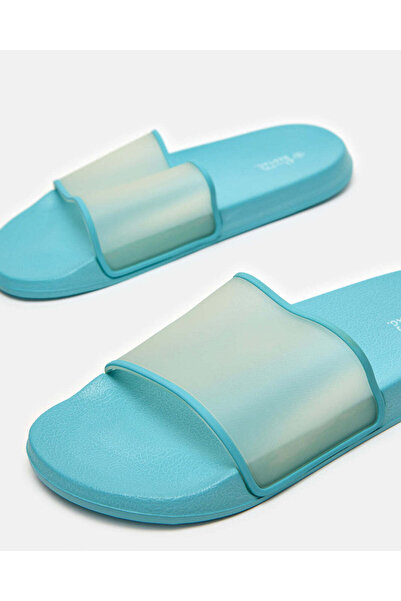 REDTAG Women Blue Vinyl Slide