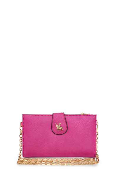 David Jones Zincir Detaylı Askılı Kadın Cüzdan CZ102-1