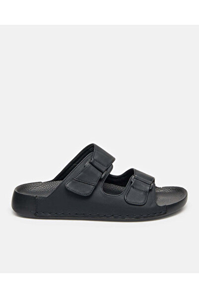 REDTAG Men Black Buckled Sandals