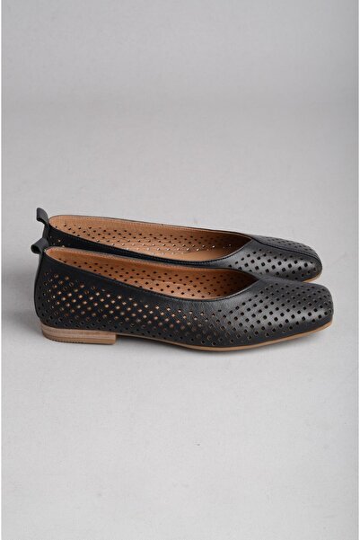 SEÇ KUNDURA Select b103 genuine leather women's flat shoe black