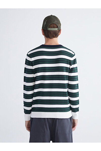 LC Waikiki Vizyon New Season Crew Neck Striped Men's Knitwear Sweater