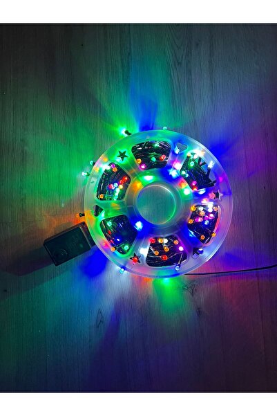 OKYANUSAYD 50 METRE SİYAH KABLO ANİMASYONLU RGB KARIŞIK IŞIK YILBAŞI AĞACI SÜSLEME İP LED IŞIK