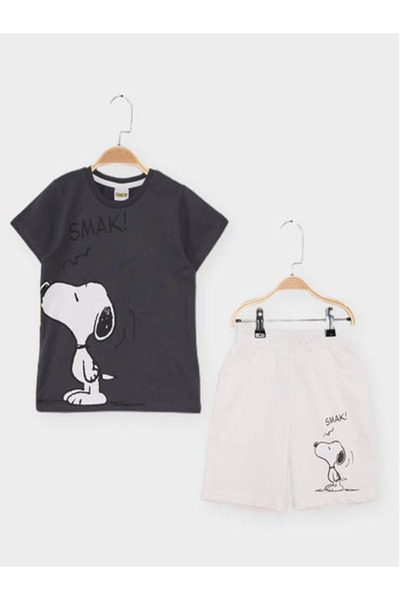 PEANUTS Snoopy Baskılı Erkek Çocuk2'li Takım