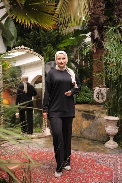 JESSE STORY Women's 2-Piece Set Modal Fabric Bottom and Top Set