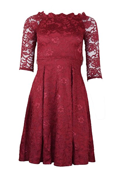 ONLY Jill A-Line Dress Red - XS, Red, nylon 93% spandex 7%