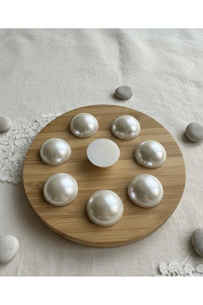 BEİLYS COSMETİCS & ACCESSORY Akrilik Krem Yarım İnci 10mm 100 Adet B:73