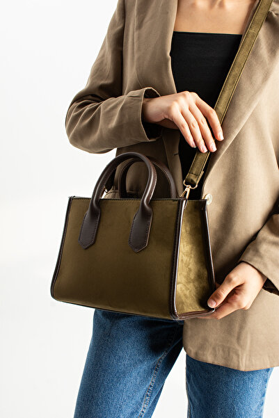 Butik Tacca Maven Model Suede Women's Hand and Shoulder Bag