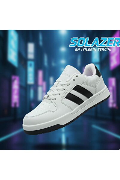 SOLAZER Women's White Orthopedic Sole Casual Sneaker 056