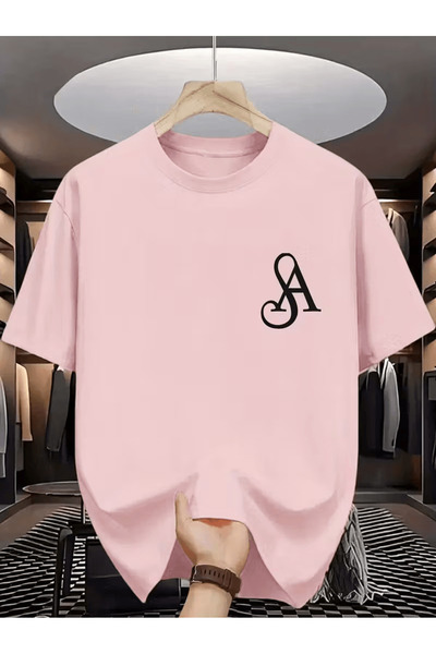 ALEYZA MODA Simple and Stylish Logo Graphic Men's T-Shirt