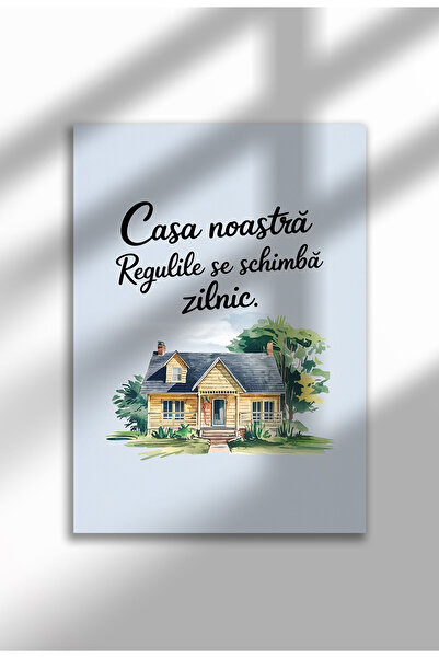 21mxm Unframed Romanian Quote Canvas Poster - Digital Print - Rules Change Daily