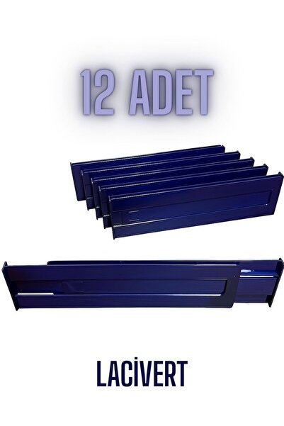 HızlıTrend 12 komada Akril tamnoplavi teleskopski podesivi organizator i razd...