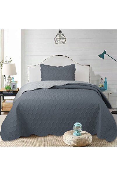 GOBLETTE HOME Home Perla Series Single Quilted Bedspread - Honeycomb Pattern ...