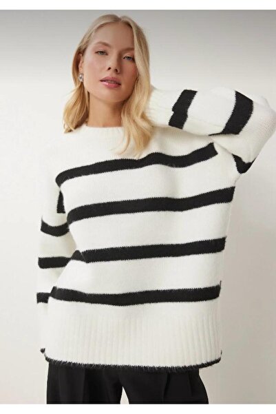 hedef giyim Oversized Crew Neck Plain Knit Sweater