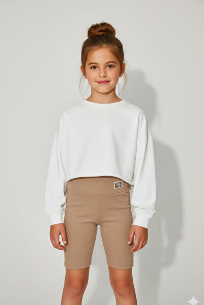 BY WORRN Κορίτσια 5 - 8 ετών Stretchable κοτλέ Biker Short Tights - 623076