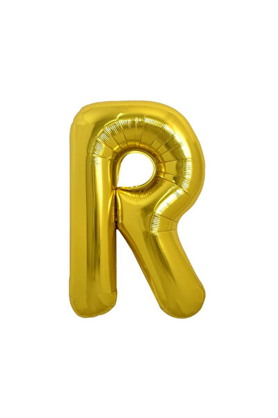 SDEPOT Balon folie metalică ®, litera R, auriu, 40 cm