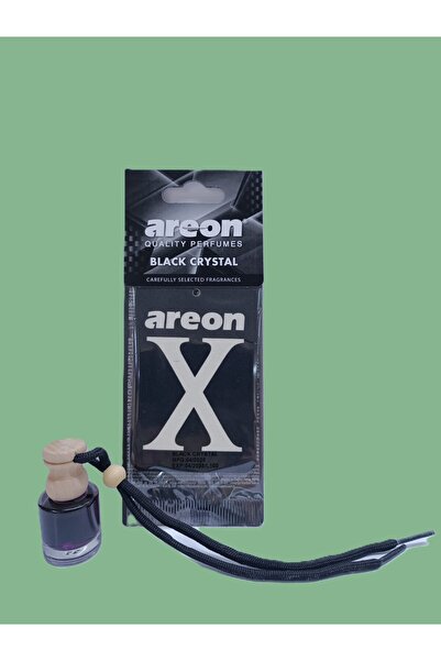 Luna Oto Araç Ayna Asma Şişe Cam Koku Oto Parfümü 8ml - AREON X BLACK CRYSTAL...