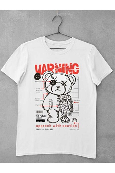 GRIZZLY SHOP.RO Tricou Femei Teddy Bear - Warning