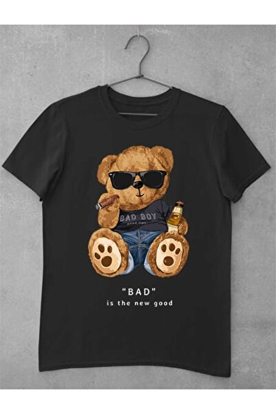 GRIZZLY SHOP.RO Tricou Femei Teddy Bear - Bad is the New Guy