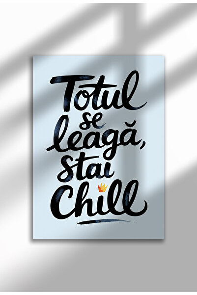 21mxm Unframed Romanian Quote Canvas Poster - Digital Print - Stai Chill