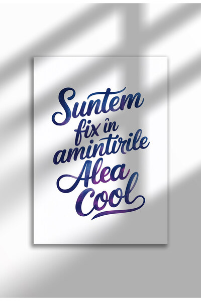 21mxm Unframed Romanian Quote Canvas Poster - Digital Print - We are stuck in those cool memories