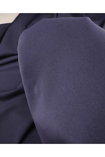 Kumaş Parça Amestec sintetic de bumbac în culoarea bleumarin din material tip...