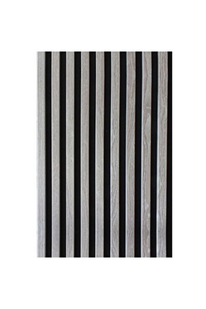 OEM Riflaj - LDA PREMIUM Decorative acoustic panel with MDF slats, gray oak, 260x40 cm