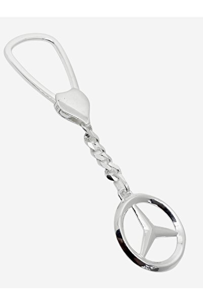 oya silver سلسلة مفاتيح فضية بشعار مرسيدس-2