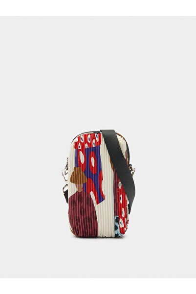 PARFOIS Desenli Teknik Kumaş Telefon Çantası