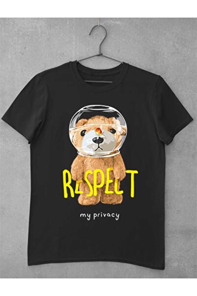 GRIZZLY SHOP.RO Tricou Femei Teddy Bear - Respect My Privacy