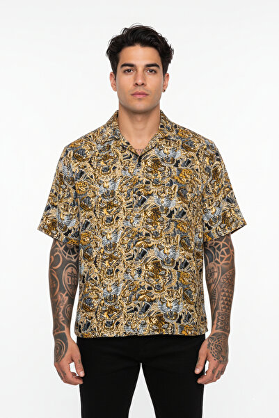 El dueno Classico Series Dorado Gold-Black Old School Streetwear Unisex Polo Shirt