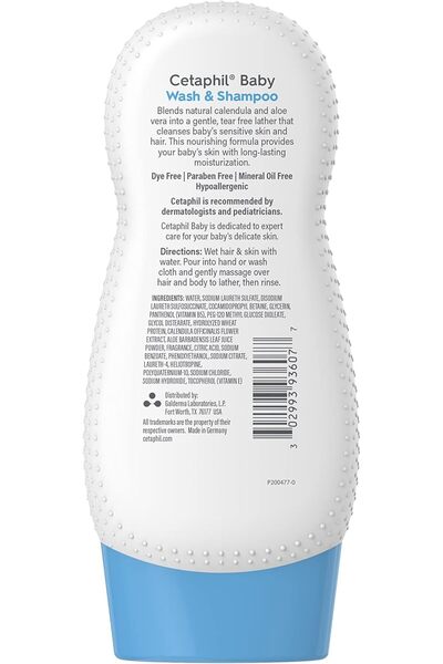 Cetaphil Baby Wash & Shampoo With Organic Calendula, 7.8 Ounce