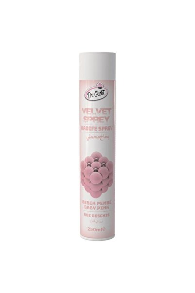 Dr. Gusto Kadife (Velvet) Sprey Gıda Boyası Bebe Pembe 250 ml