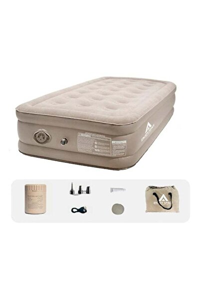 Sky Shine Single Size Inflatable Air Bed with Pump, Multicolor (188x99x40cm)