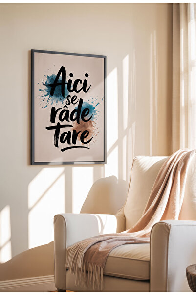 21mxm Unframed Romanian Quote Canvas Poster - Digital Print - Se rade tare