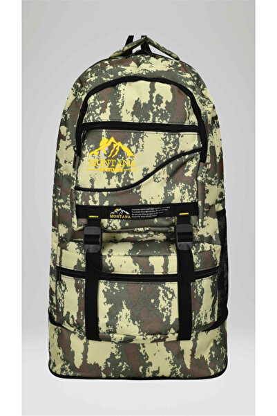 KY Montana Mountainer Camouflage 55+10 Lt Bellows Waterproof 4 Compartment Tr...