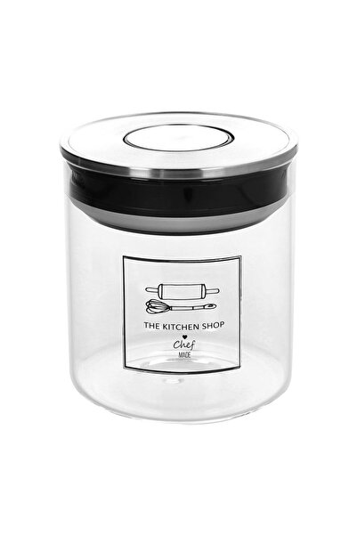 Tognana Glass container with hermetic black lid 750 cc
