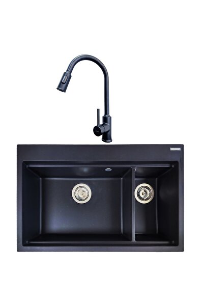 SanDonna KITCHEN SINK SET MAGDALENA BLACK + BLACK CAMI MIXER