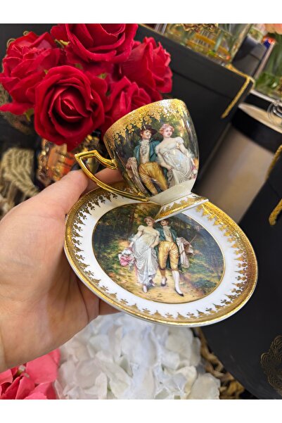 hediye Esterhomedecor 6 Person Porcelain Coffee Cup Set