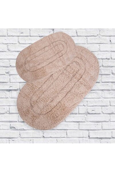 Global-Store Set de 2 covorașe de baie Global Store 60x100 cm și 50x60 cm - Crem