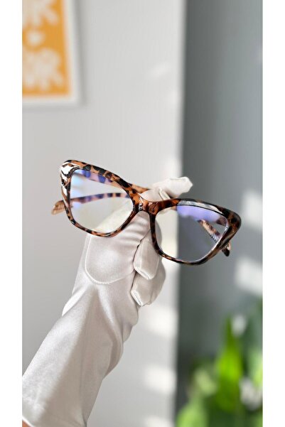 LOOKUP NEW Cat Eye Cat Eye Bone Transparent Women Men Unisex Blue Light Protecting Screen Glasses Eyewear