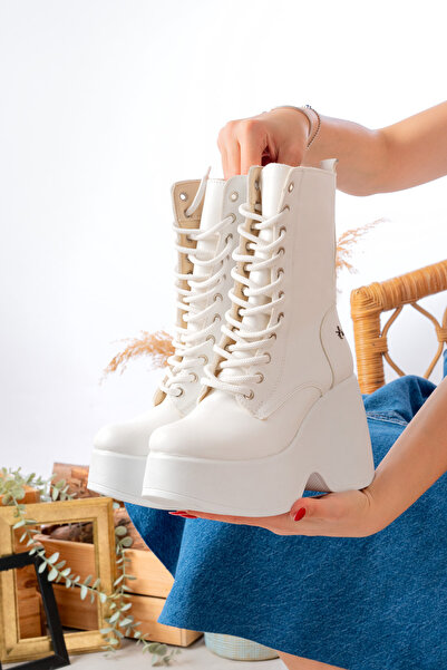 LEYDİ SHOES ΓΥΝΑΙΚΕΙΕΣ ΜΠΟΤΕΣ ΜΕ ΣΟΛΑ ΕΛΙΖΙ