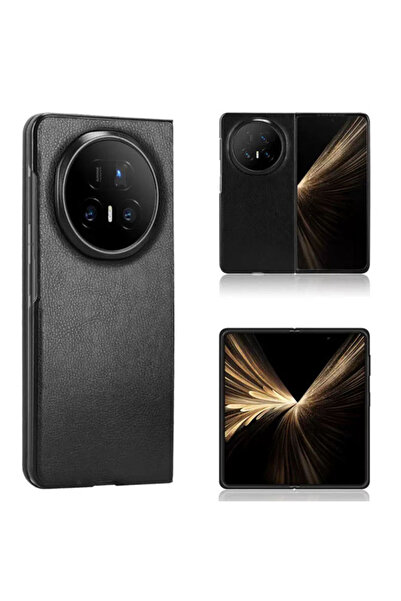 Generic جراب لهاتف Honor Magic V5، ملمس جلدي، خفيف الوزن للغاية، غطاء قابل للطي مقاوم للصدمات لهاتف Honor Magic V5