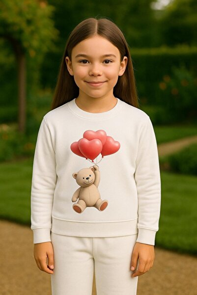 playwear Παιδικό βαμβακερό σετ φούτερ με στάμπα HEART BALLOON BEAR για ΗΛΙΚΙΕ...