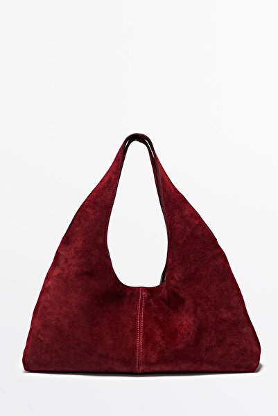 Massimo Dutti Medium split leather lady bag